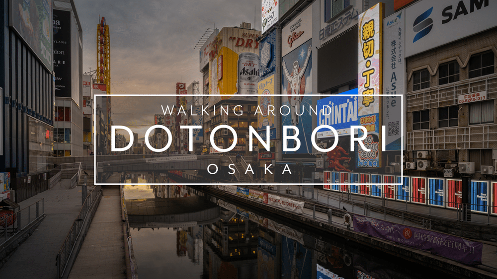 , Se promener dans les ruelles d’Osaka Dotonbori au lever du soleil